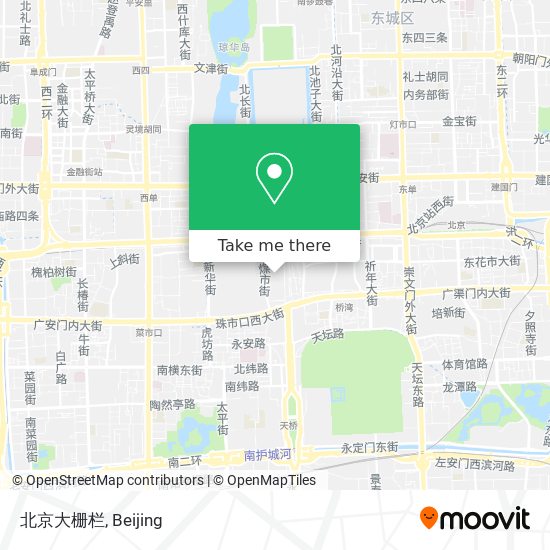 北京大栅栏 map