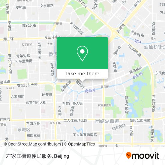 左家庄街道便民服务 map