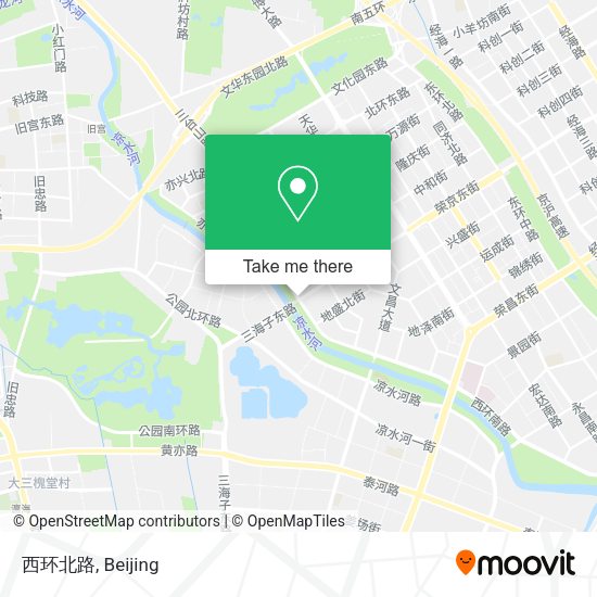 西环北路 map