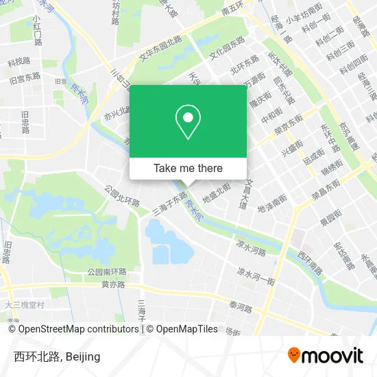 西环北路 map