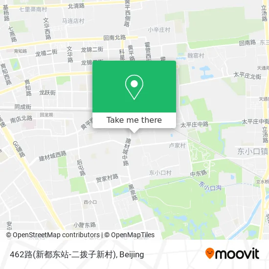 462路(新都东站-二拨子新村) map