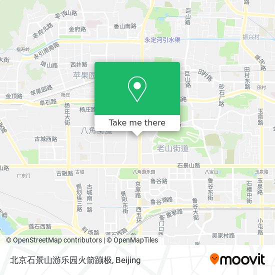 北京石景山游乐园火箭蹦极 map