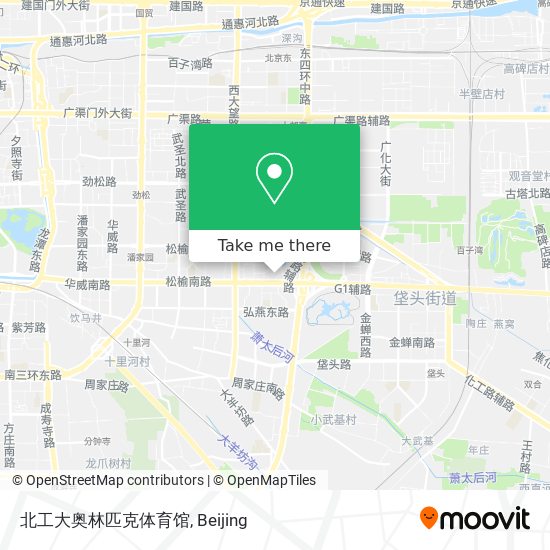 北工大奥林匹克体育馆 map