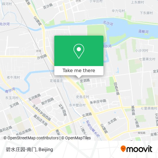 碧水庄园-南门 map