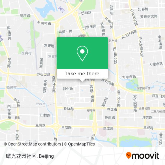 曙光花园社区 map