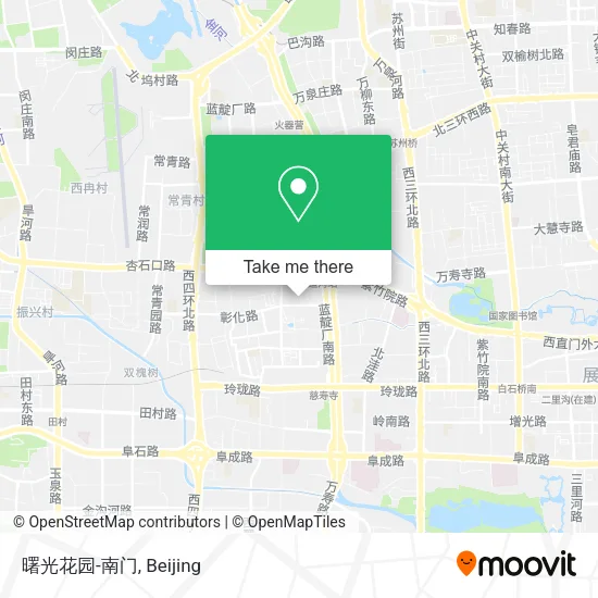 曙光花园-南门 map