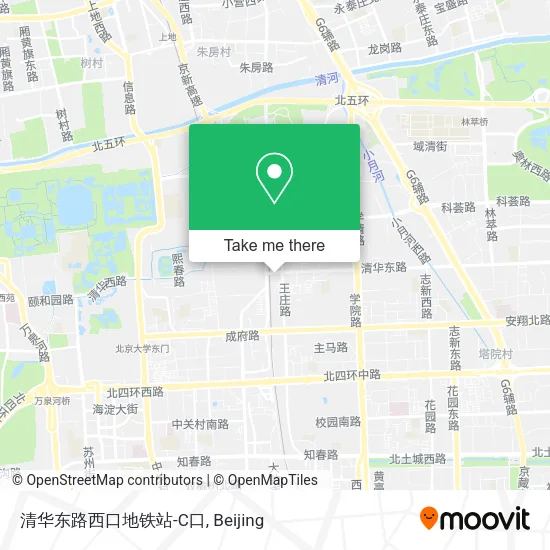 清华东路西口地铁站-C口 map