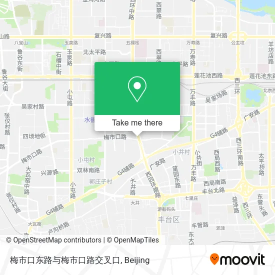 梅市口东路与梅市口路交叉口 map