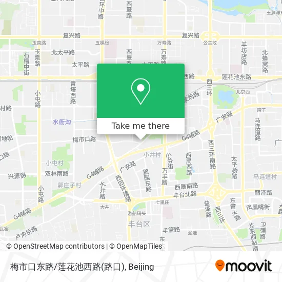 梅市口东路/莲花池西路(路口) map