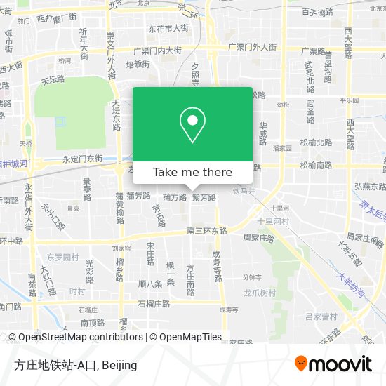 方庄地铁站-A口 map