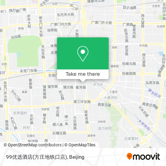 99优选酒店(方庄地铁口店) map