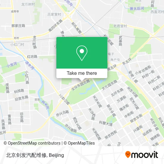 北京剑发汽配维修 map