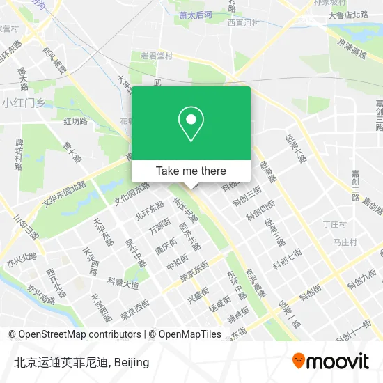 北京运通英菲尼迪 map