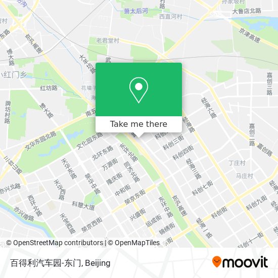 百得利汽车园-东门 map