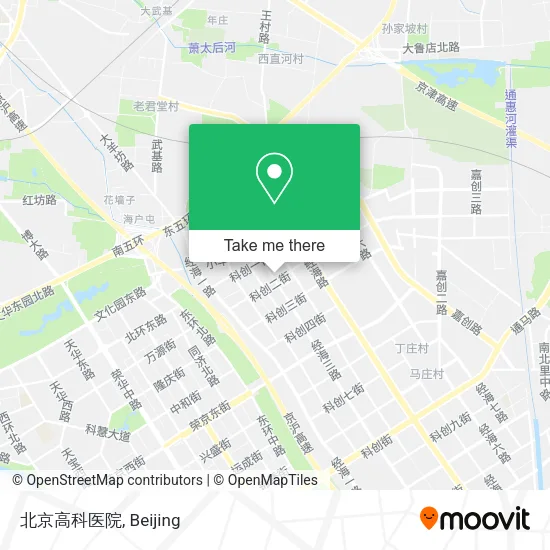 北京高科医院 map