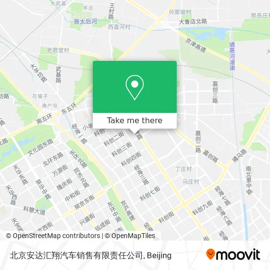 北京安达汇翔汽车销售有限责任公司 map