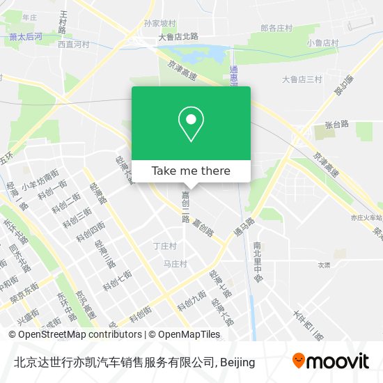 北京达世行亦凯汽车销售服务有限公司 map