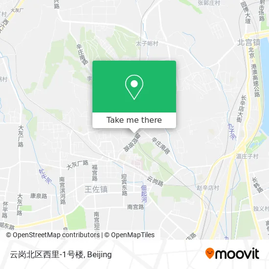 云岗北区西里-1号楼 map