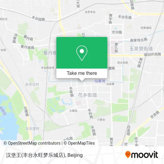 汉堡王(丰台永旺梦乐城店) map