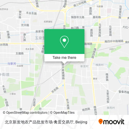 北京新发地农产品批发市场-禽蛋交易厅 map