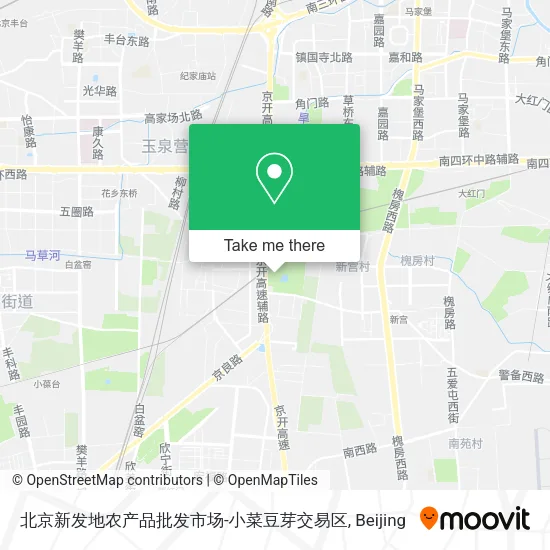 北京新发地农产品批发市场-小菜豆芽交易区 map