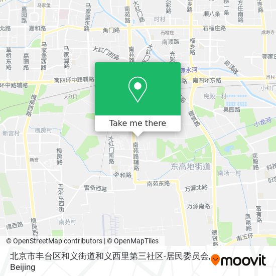 北京市丰台区和义街道和义西里第三社区-居民委员会 map