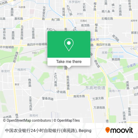 中国农业银行24小时自助银行(南苑路) map