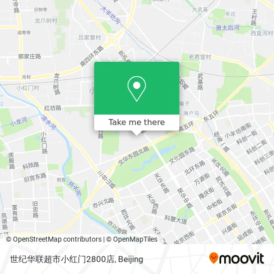 世纪华联超市小红门2800店 map