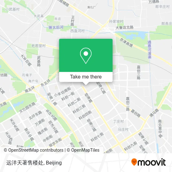 远洋天著售楼处 map