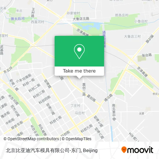 北京比亚迪汽车模具有限公司-东门 map