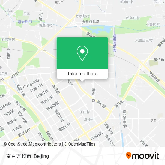 京百万超市 map