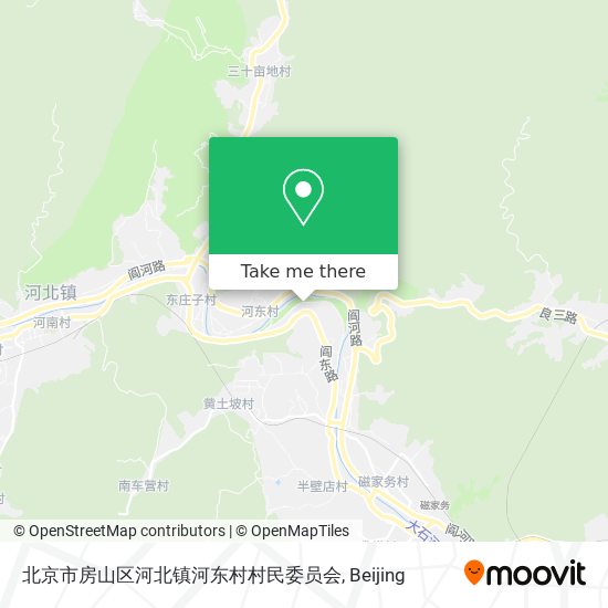 北京市房山区河北镇河东村村民委员会 map