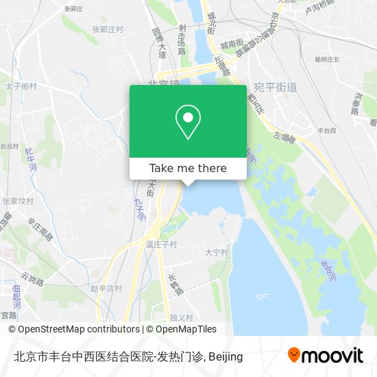北京市丰台中西医结合医院-发热门诊 map