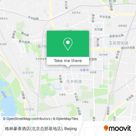 格林豪泰酒店(北京总部基地店) map
