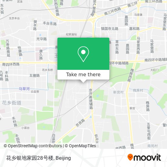 花乡银地家园28号楼 map