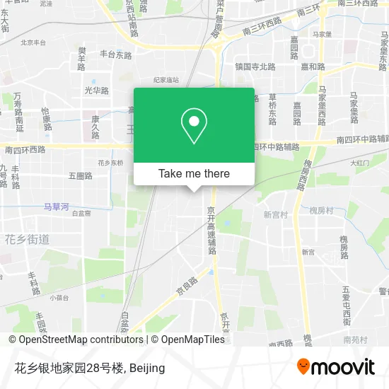花乡银地家园28号楼 map