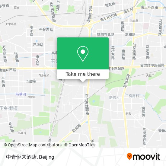 中青悦来酒店 map