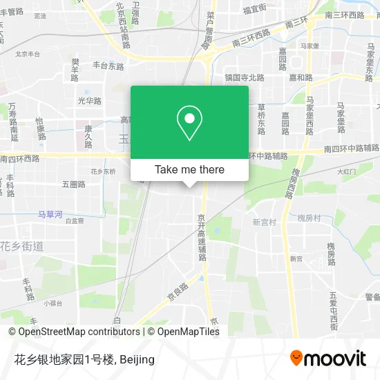 花乡银地家园1号楼 map