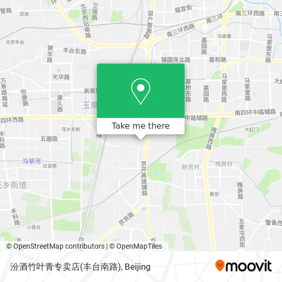 汾酒竹叶青专卖店(丰台南路) map