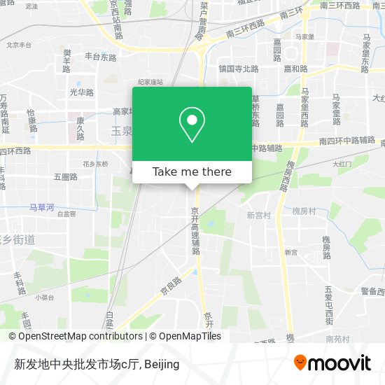 新发地中央批发市场c厅 map