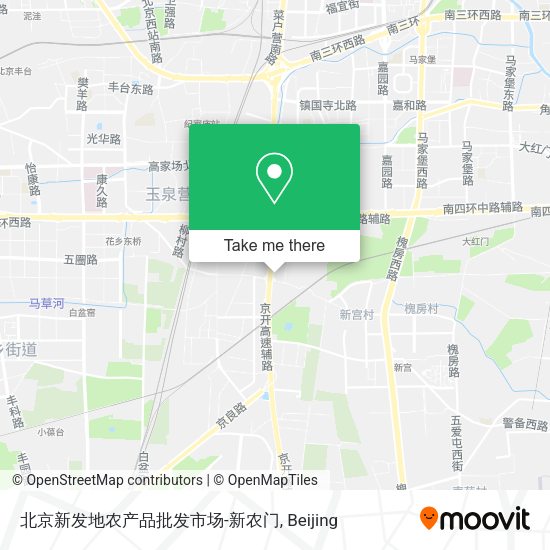 北京新发地农产品批发市场-新农门 map