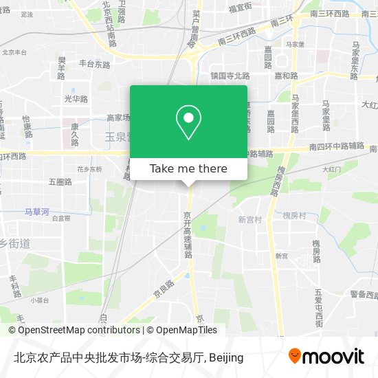 北京农产品中央批发市场-综合交易厅 map