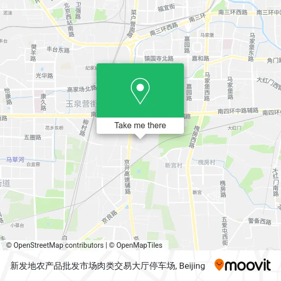 新发地农产品批发市场肉类交易大厅停车场 map
