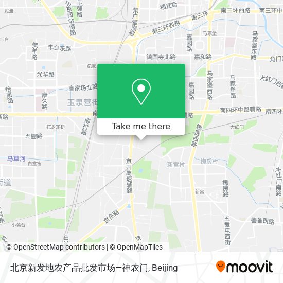 北京新发地农产品批发市场—神农门 map