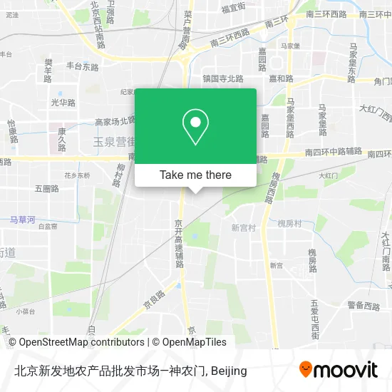 北京新发地农产品批发市场—神农门 map