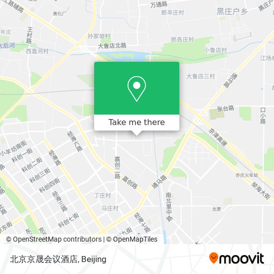 北京京晟会议酒店 map