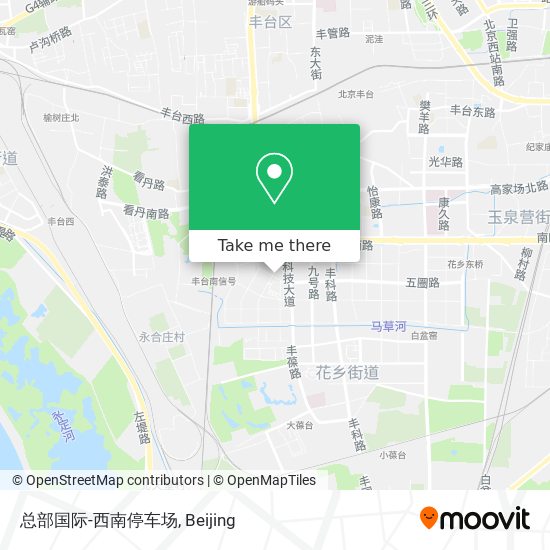 总部国际-西南停车场 map