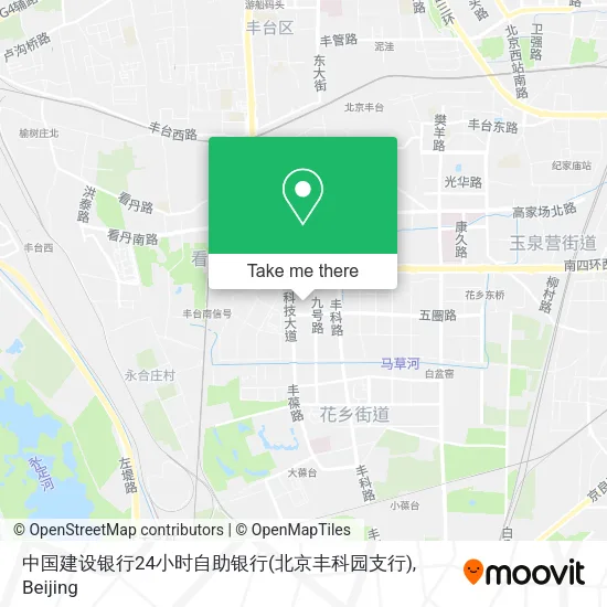 中国建设银行24小时自助银行(北京丰科园支行) map