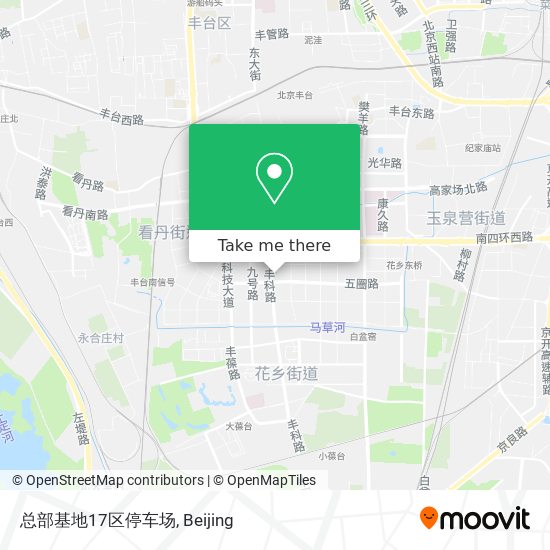 总部基地17区停车场 map