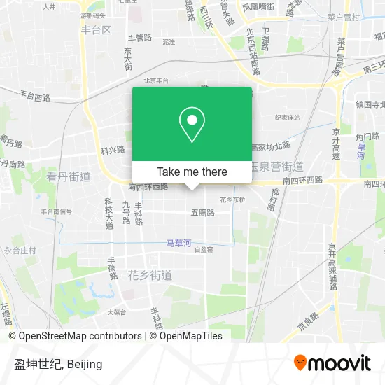 盈坤世纪 map